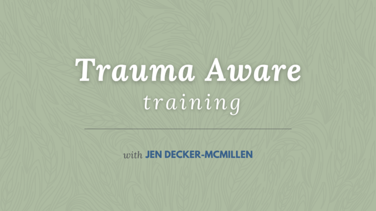 Trauma Aware Training Title